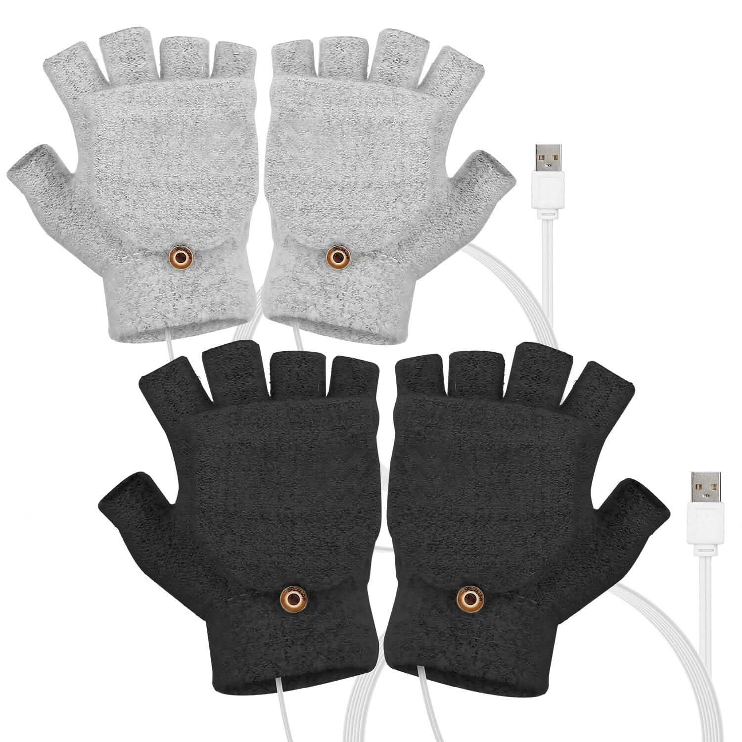 Mitaines chauffantes USB en laine