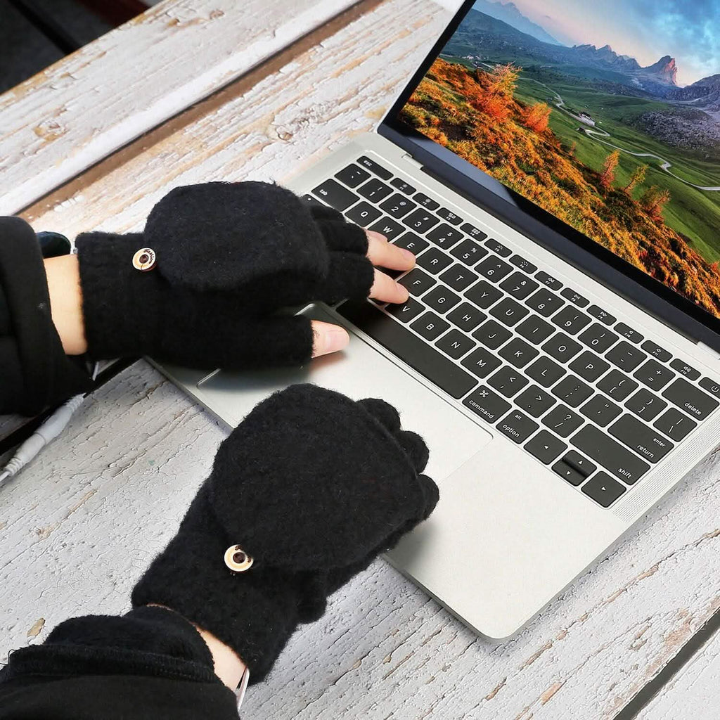 Mitaines chauffantes USB en laine