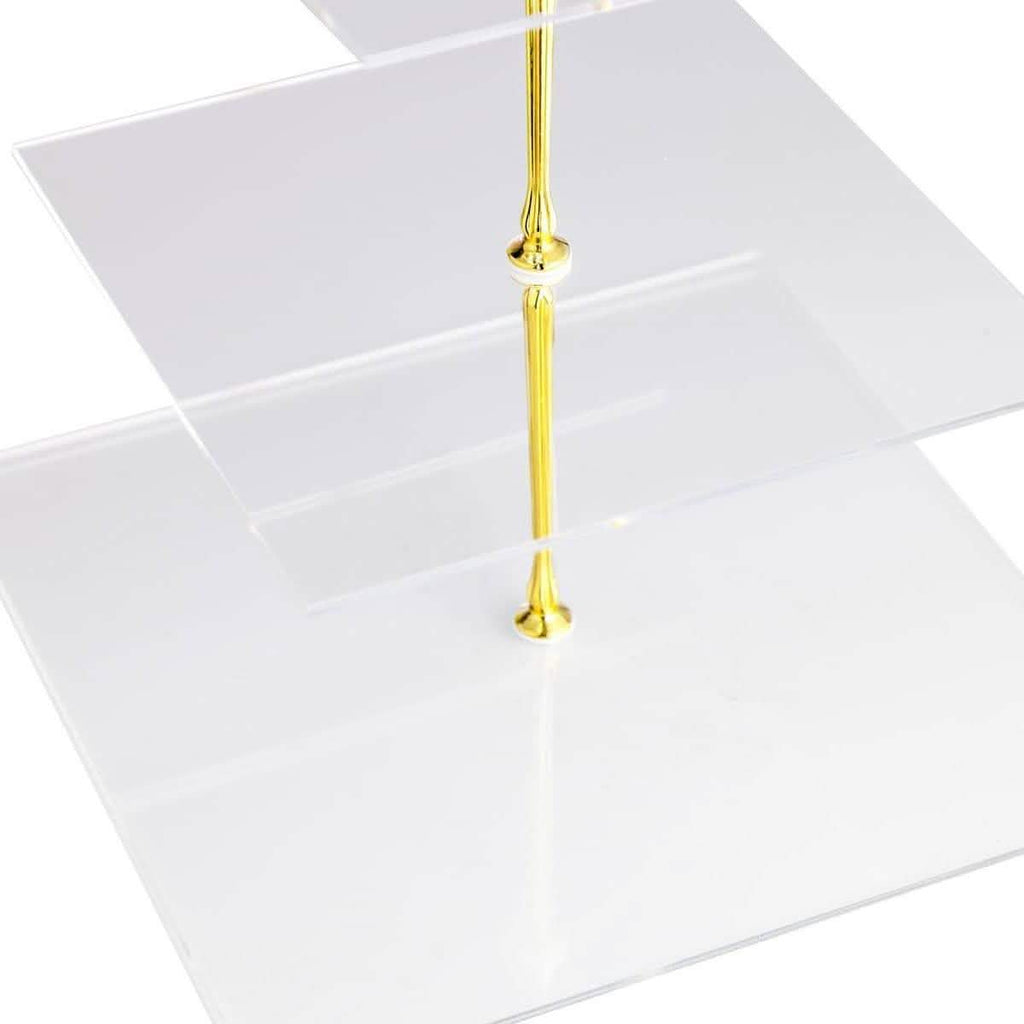 Utenlid 3-Tier Square Stacked Party Cupcake Stand