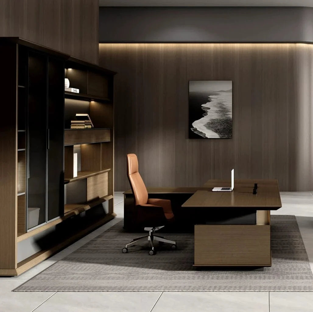 Hiley · Modern L-Shaped Executive Desk