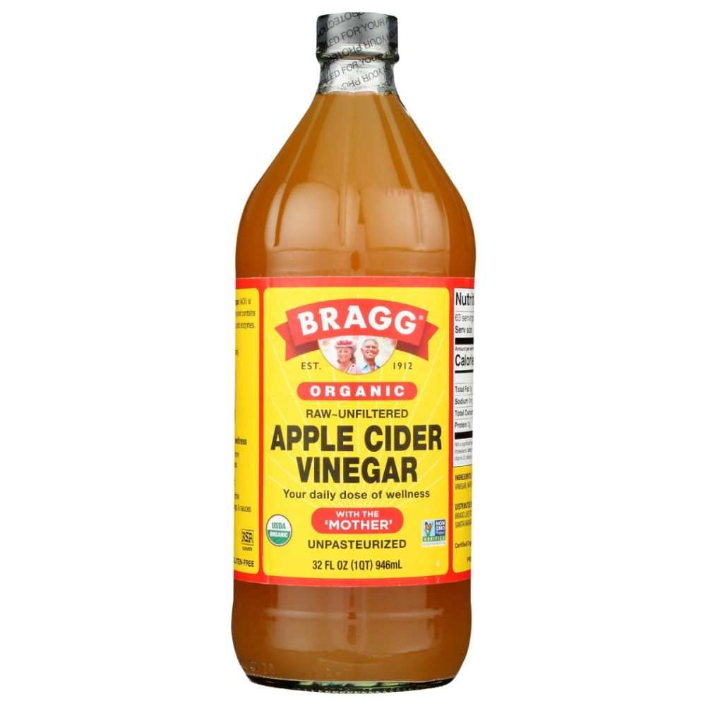 BRAGG Apple Cider Vinegar -32oz Raw, Organic, Unfiltered with 'Mother'