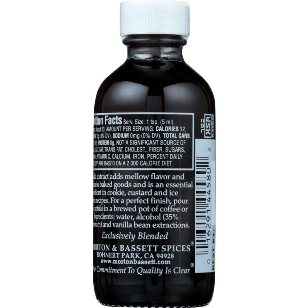 MORTON & BASSETT Vanilla Extract, 2 oz – Perfect for Coffee and Baking