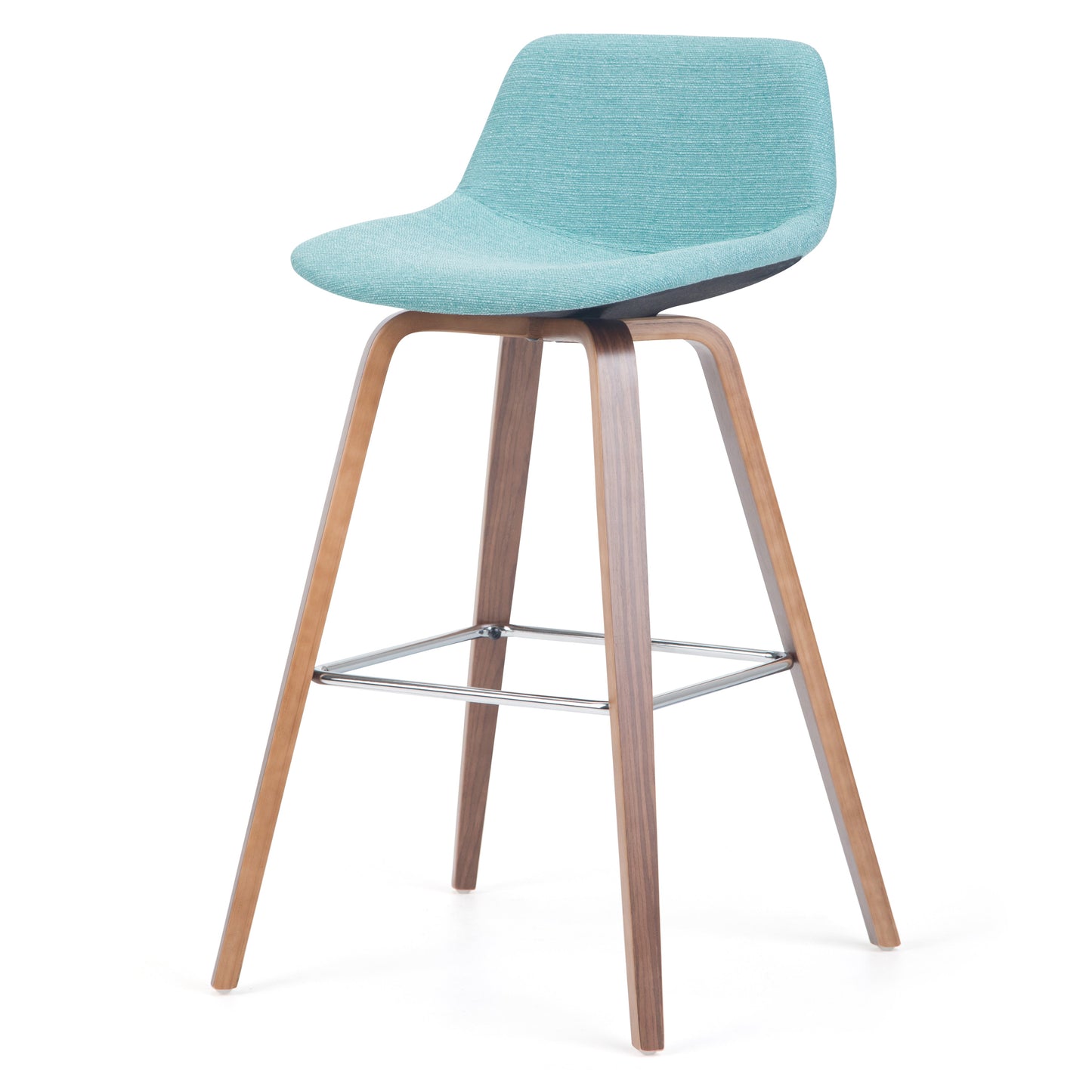 Randolph 28 Inch Seat Height Bentwood Counter/Bar Height Stool in Aqua
