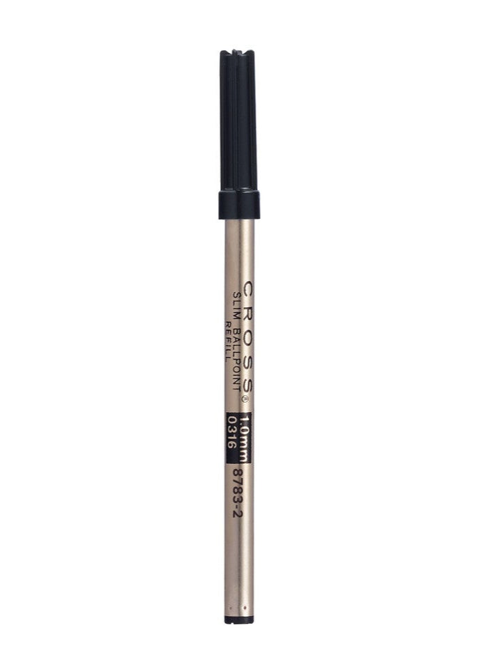 Slim Ballpoint Pen Refill - Black - Single Pack