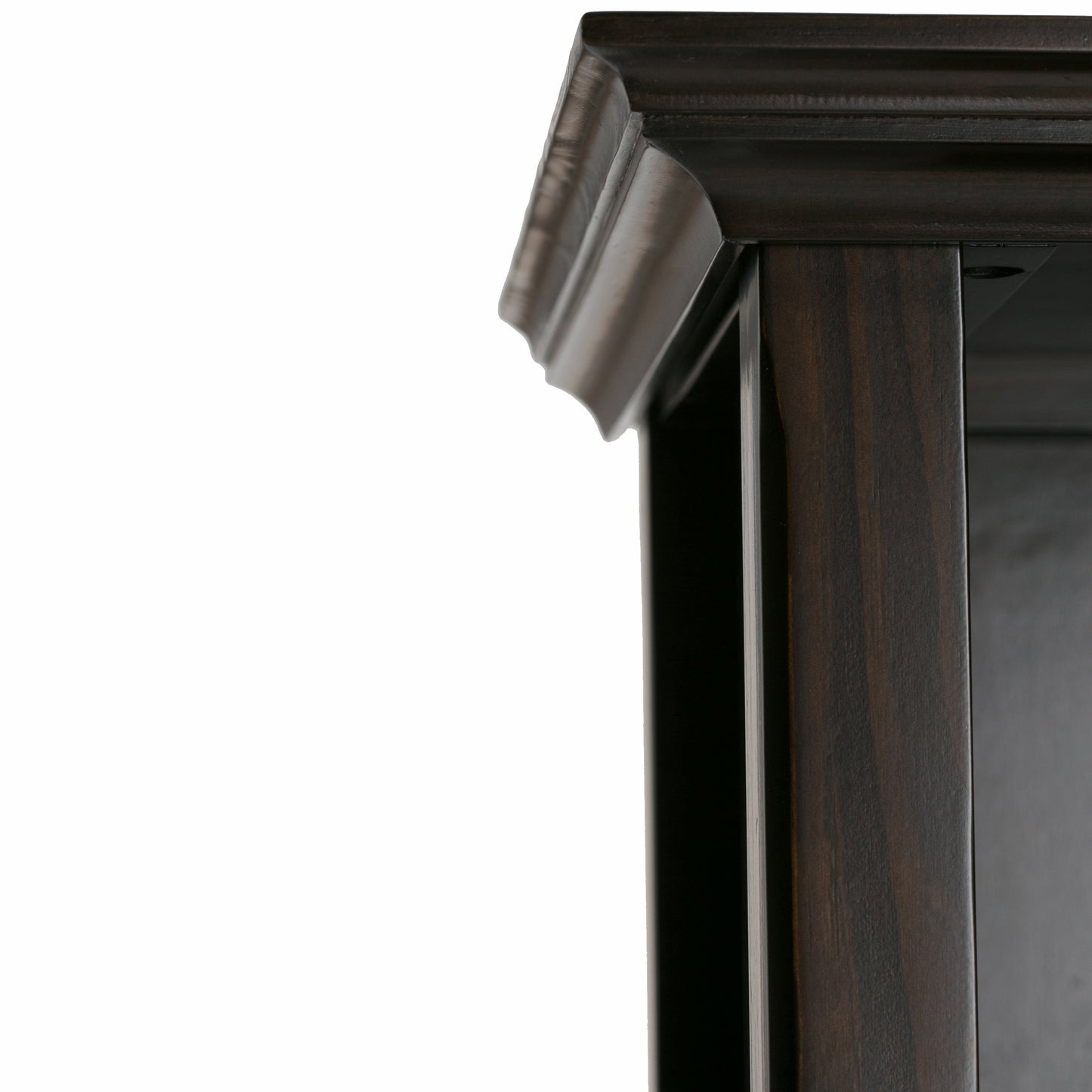 Amherst 30 Inch Solid Wood 5 Shelf Bookcase in Hickory