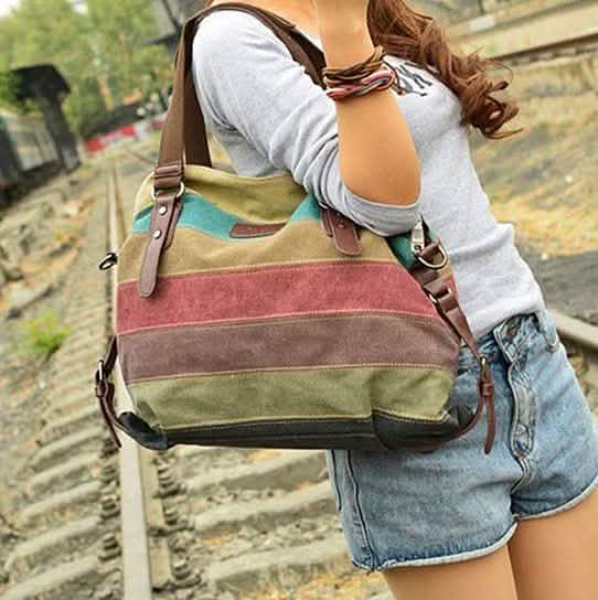 Sac à bandoulière en toile Valencia