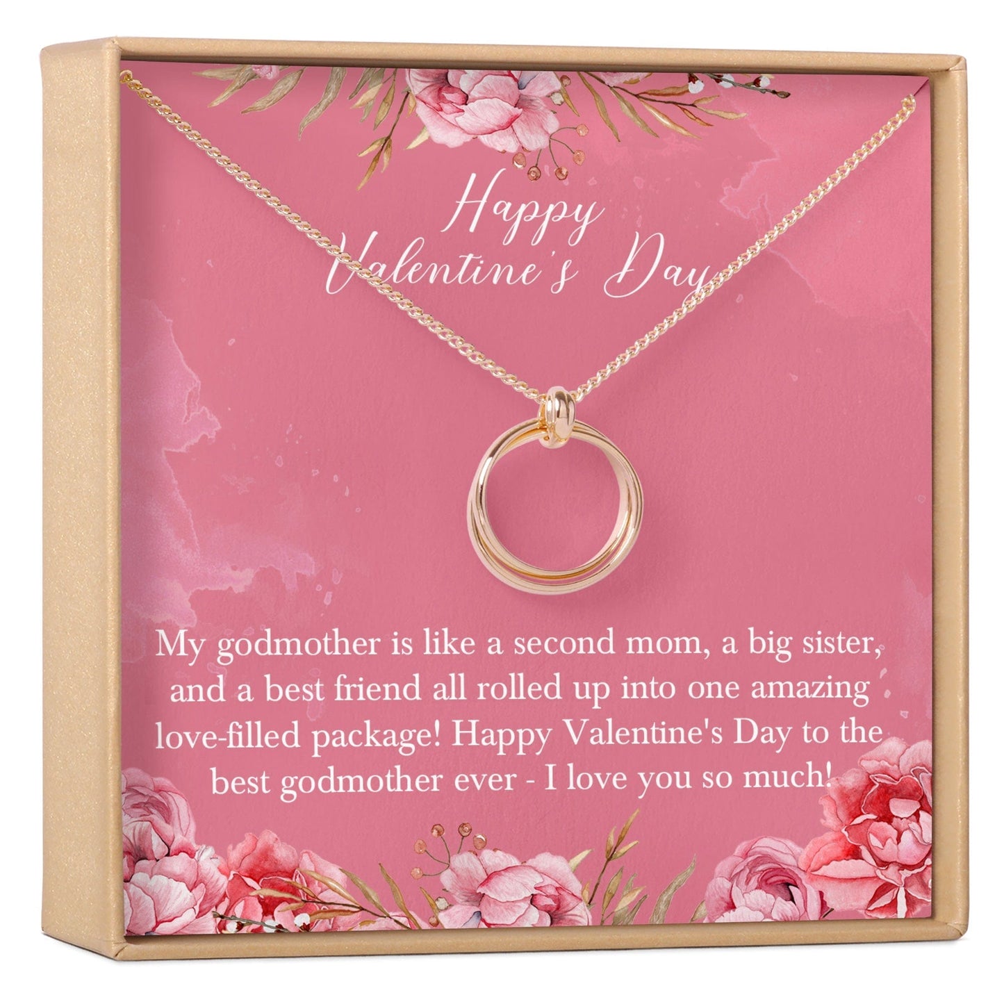Valentine's Day Gift for Godmother Necklace