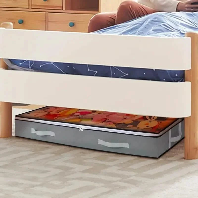 Versatile Under-Bed Storage Organizer with Reinforced Handles