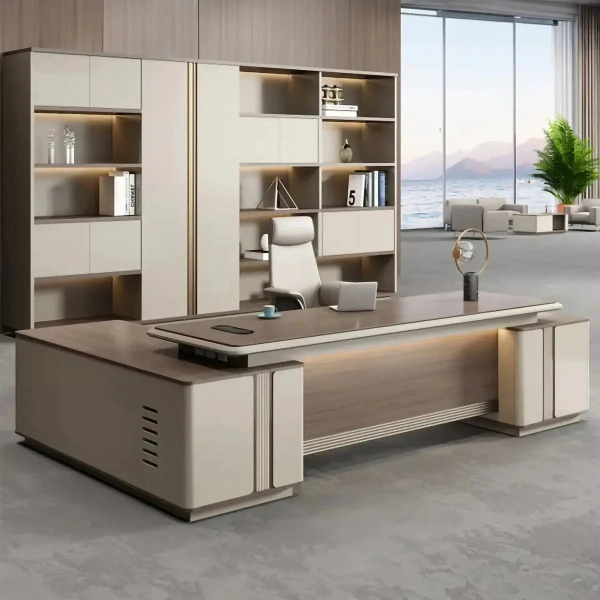 Stanford · Modern Executive L-Shaped Desk