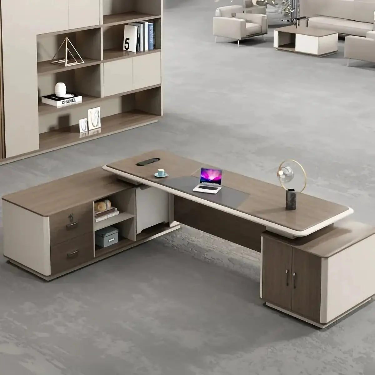 Stanford · Modern Executive L-Shaped Desk