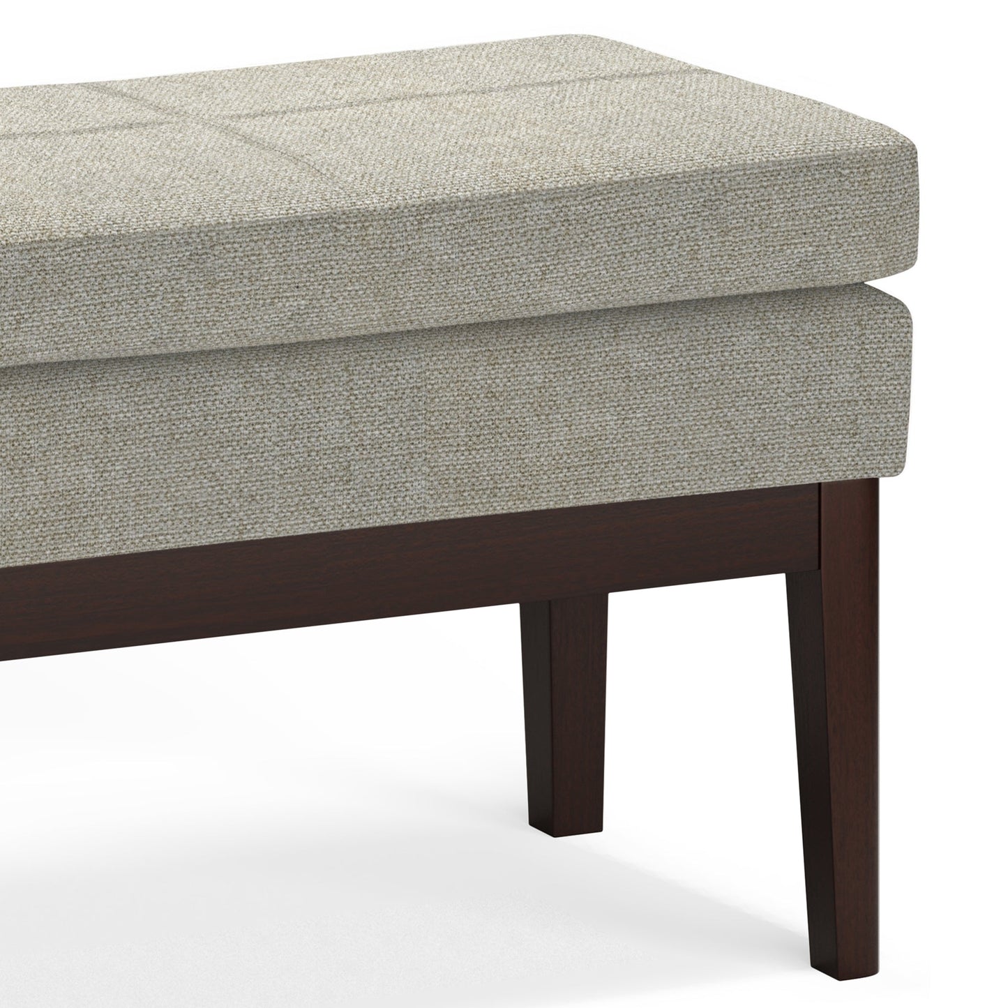 Carlson Small Ottoman Bench in Greige
