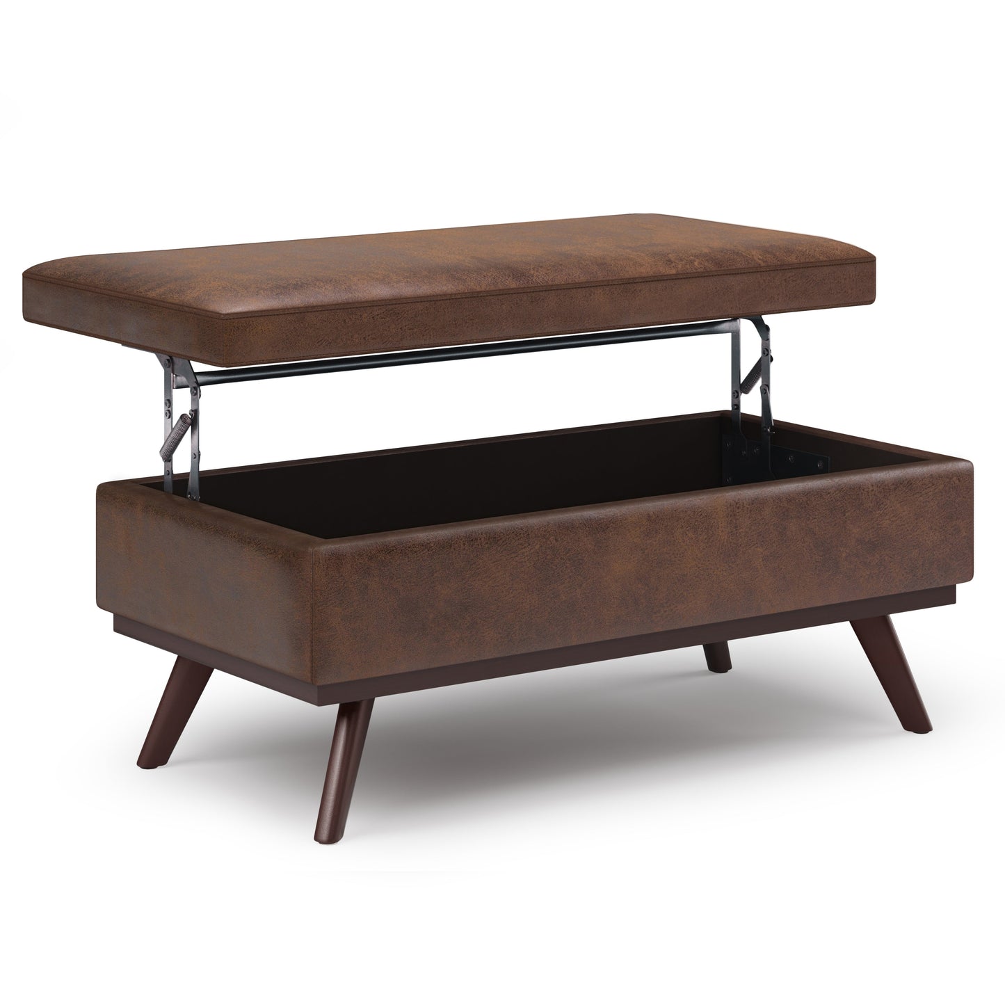 Owen 42 Inch Wide Lift Top Large Coffee Table Storage Ottoman