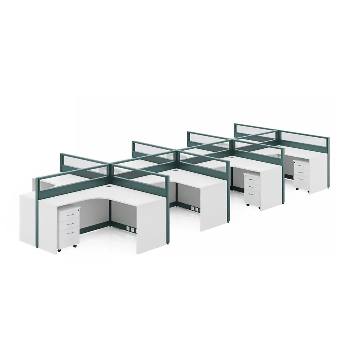 Trevik · L-Shaped Cubicle Workstation