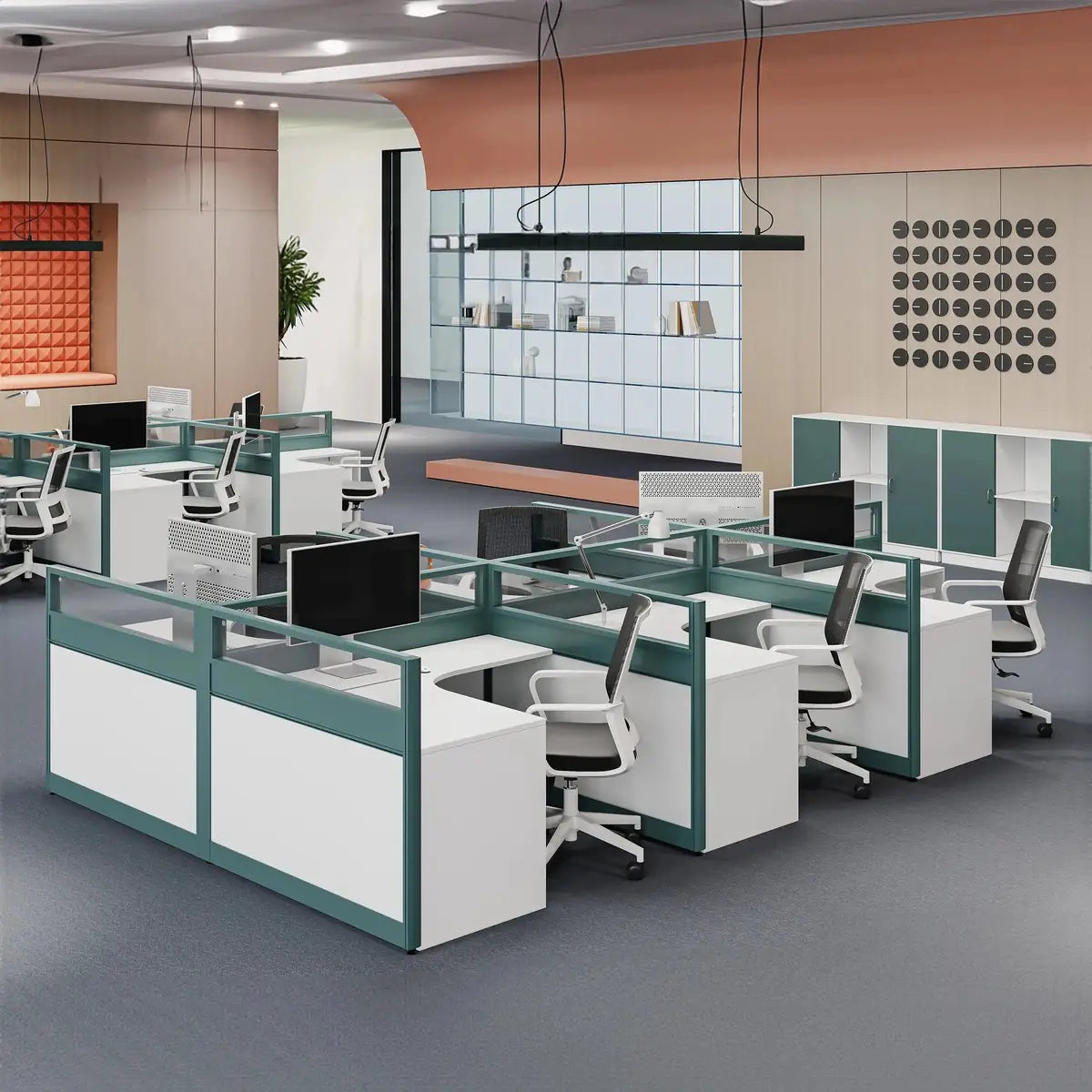 Trevik · L-Shaped Cubicle Workstation