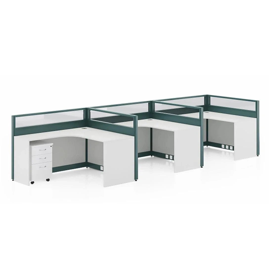 Trevik · L-Shaped Cubicle Workstation