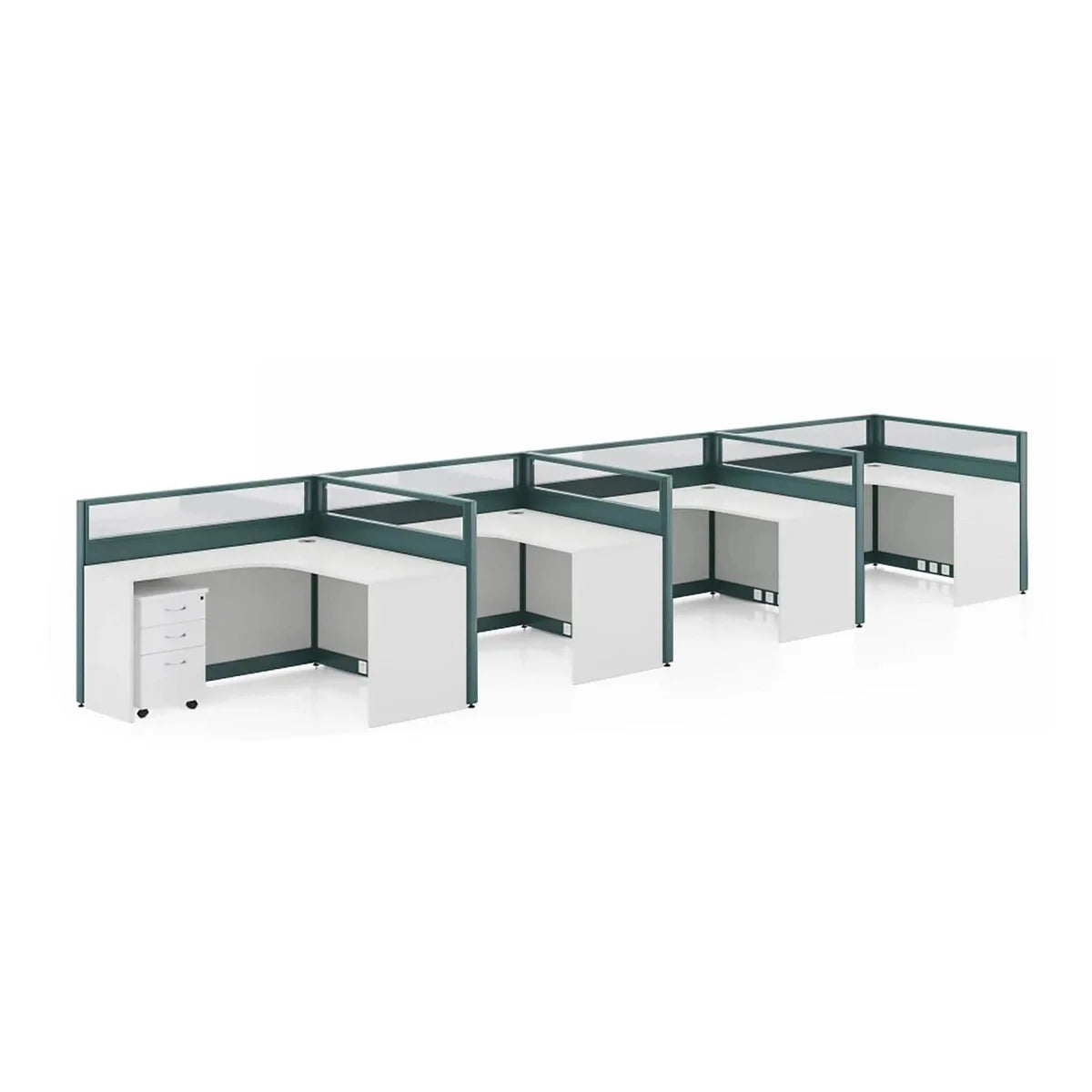 Trevik · L-Shaped Cubicle Workstation