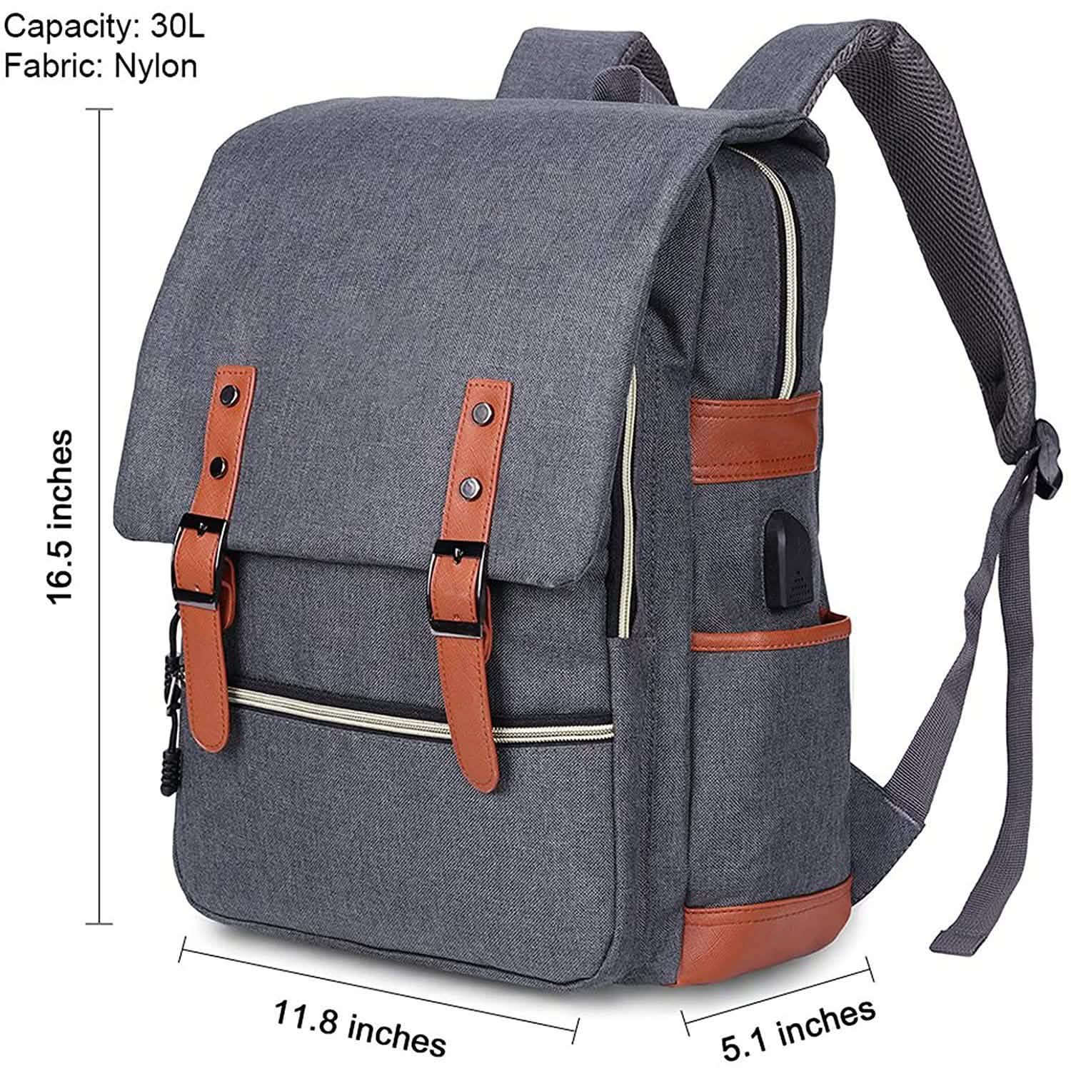Sac à dos vintage pour ordinateur portable