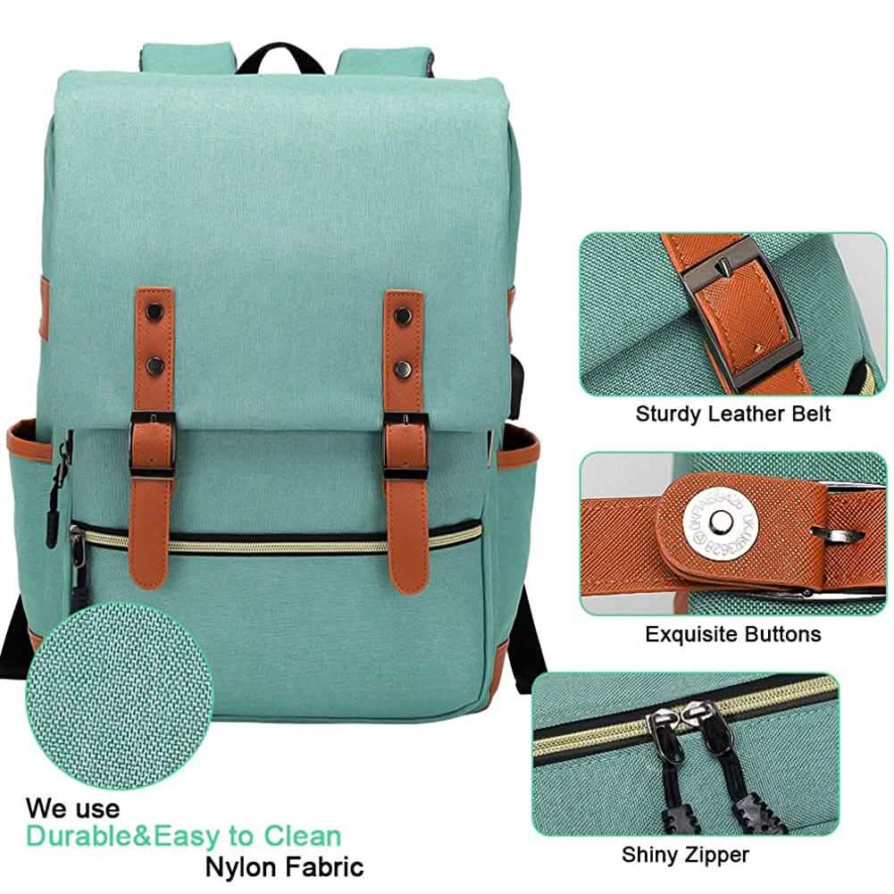 Sac à dos vintage pour ordinateur portable