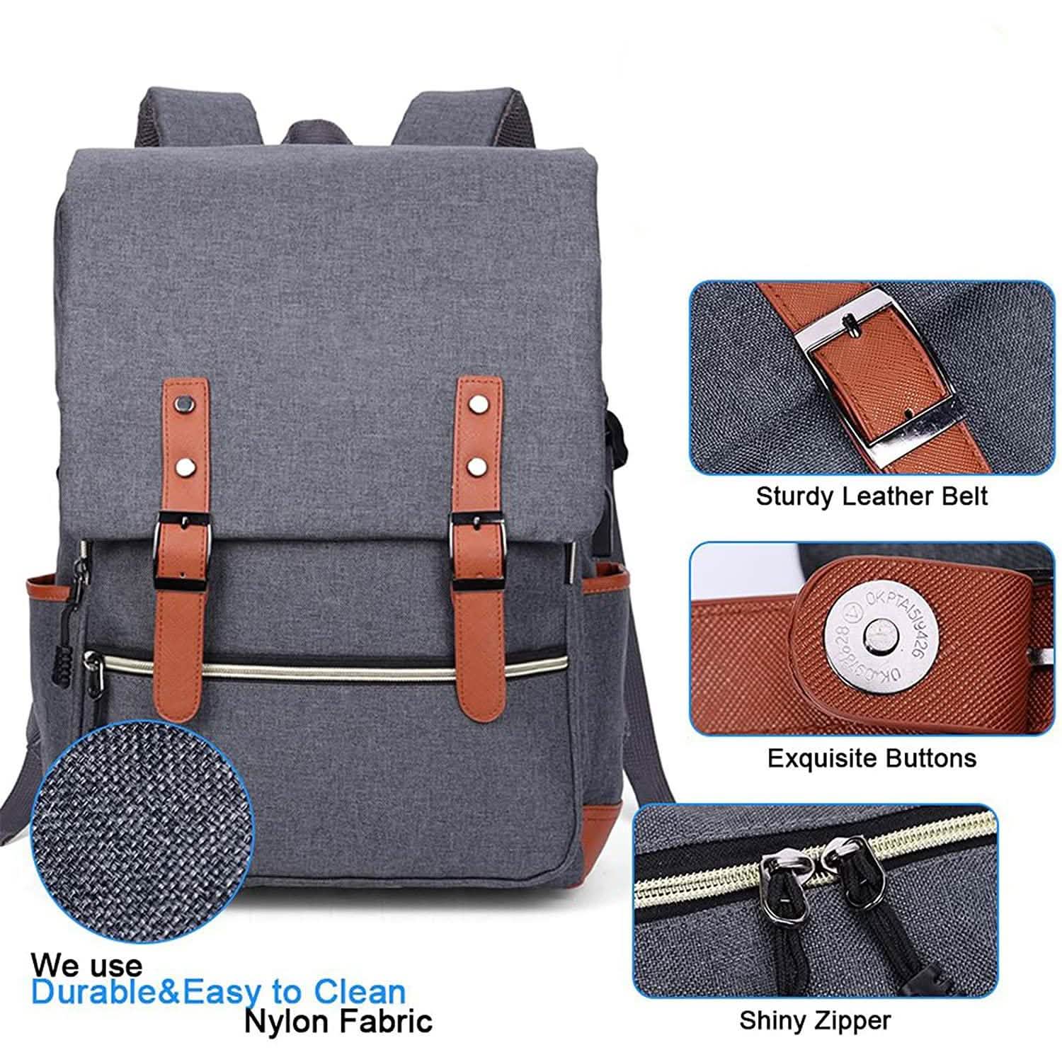 Sac à dos vintage pour ordinateur portable