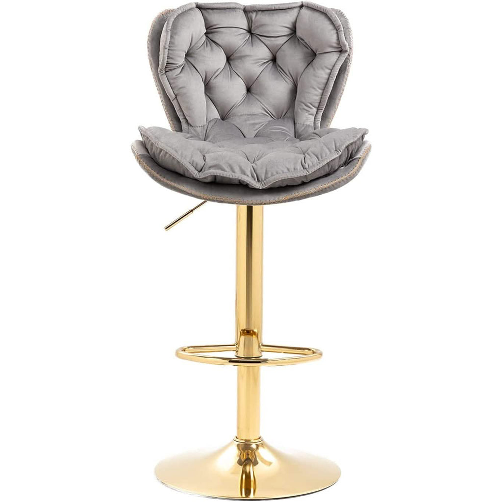 Vintage Swivel Velvet Bar Stools