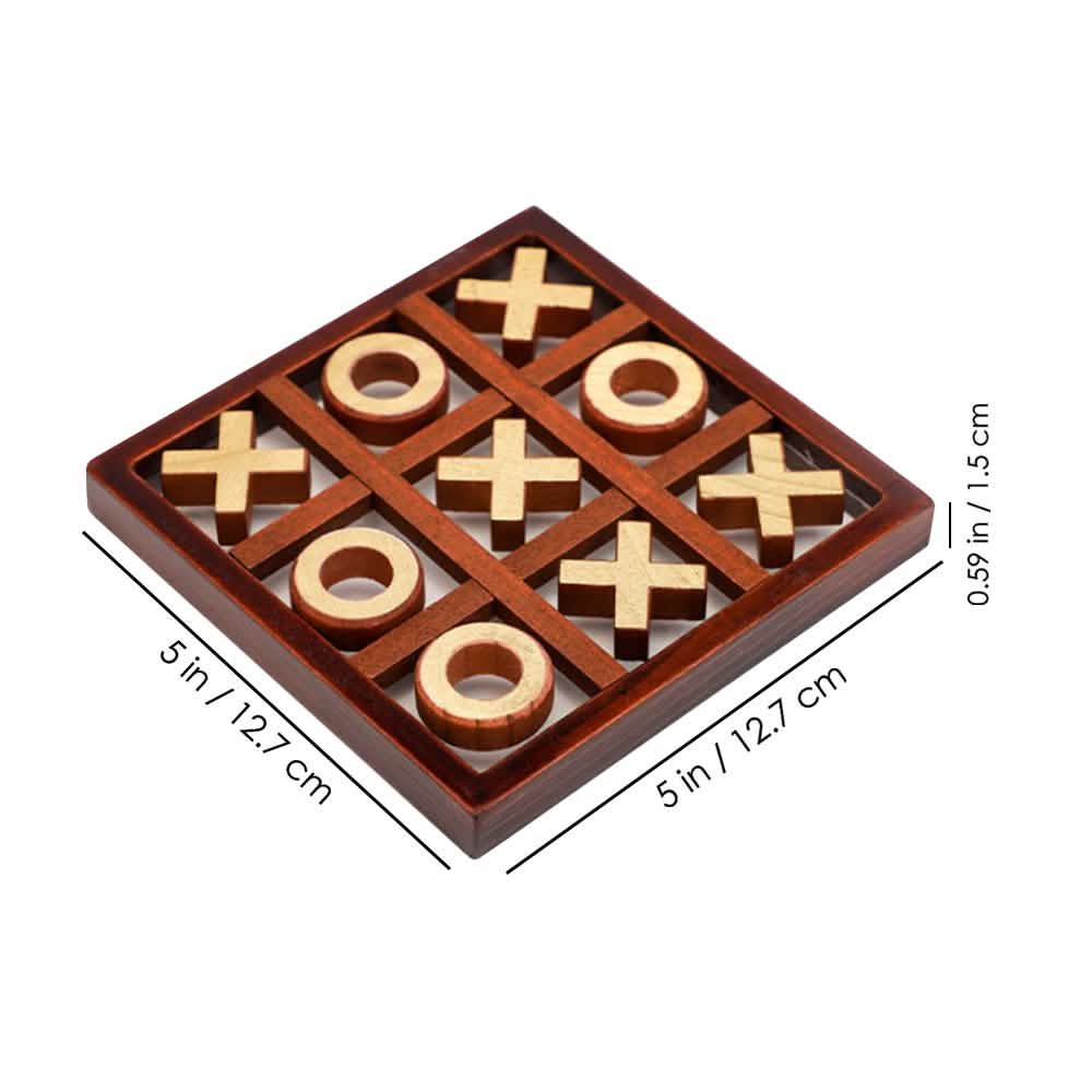 ビンテージ三目並べ木製ボードゲーム