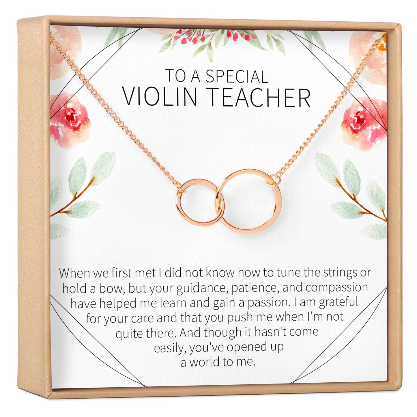 Violin Teacher Necklace