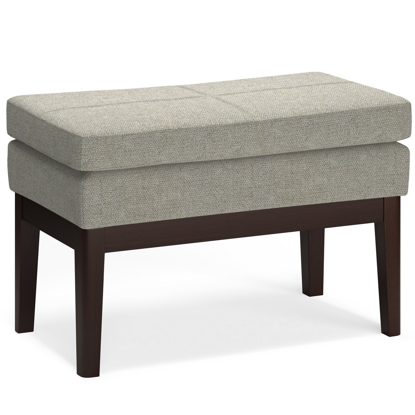 Carlson Small Ottoman Bench in Greige