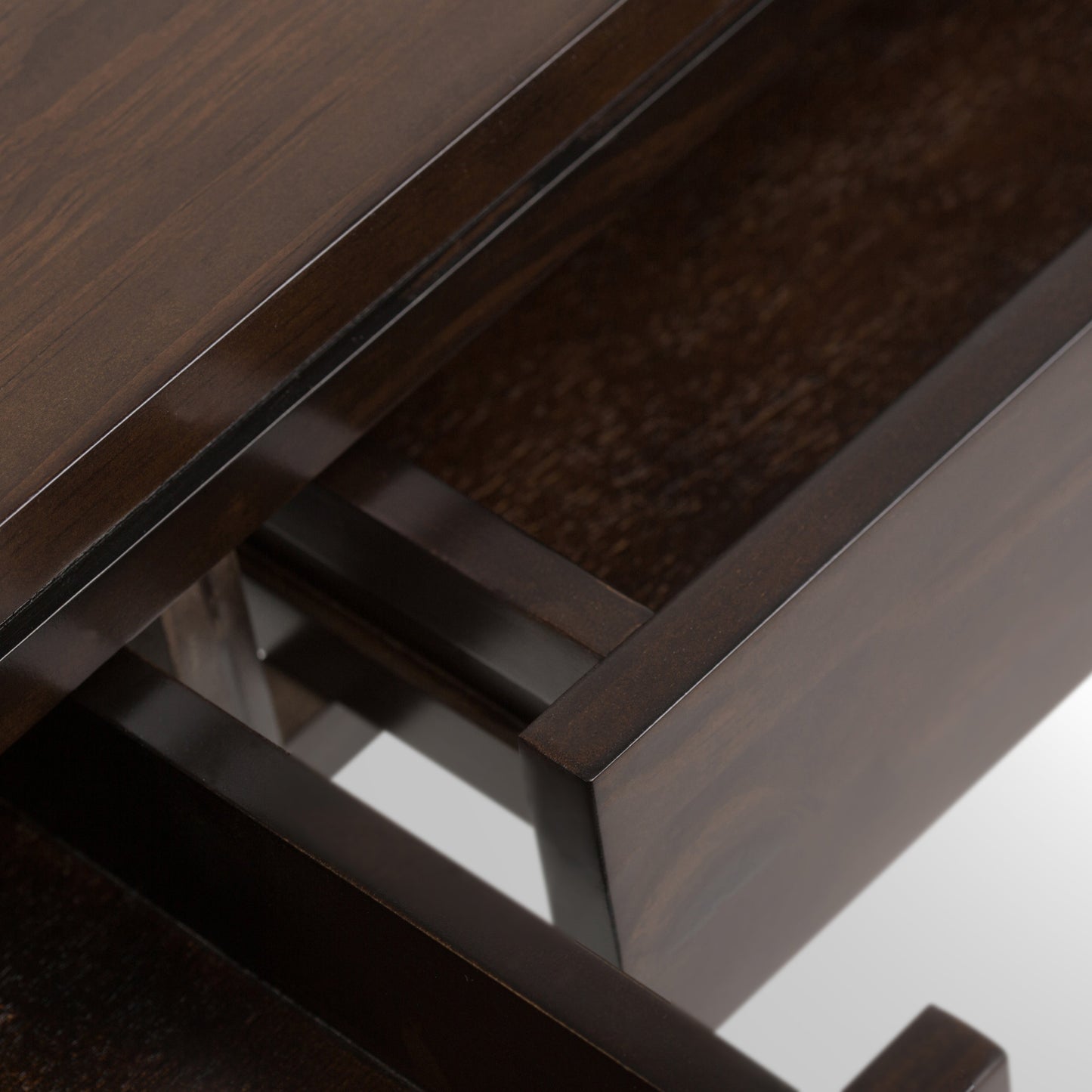 Cosmopolitan 38 Inch Wide Solid Wood Console Sofa Table in Mahogany