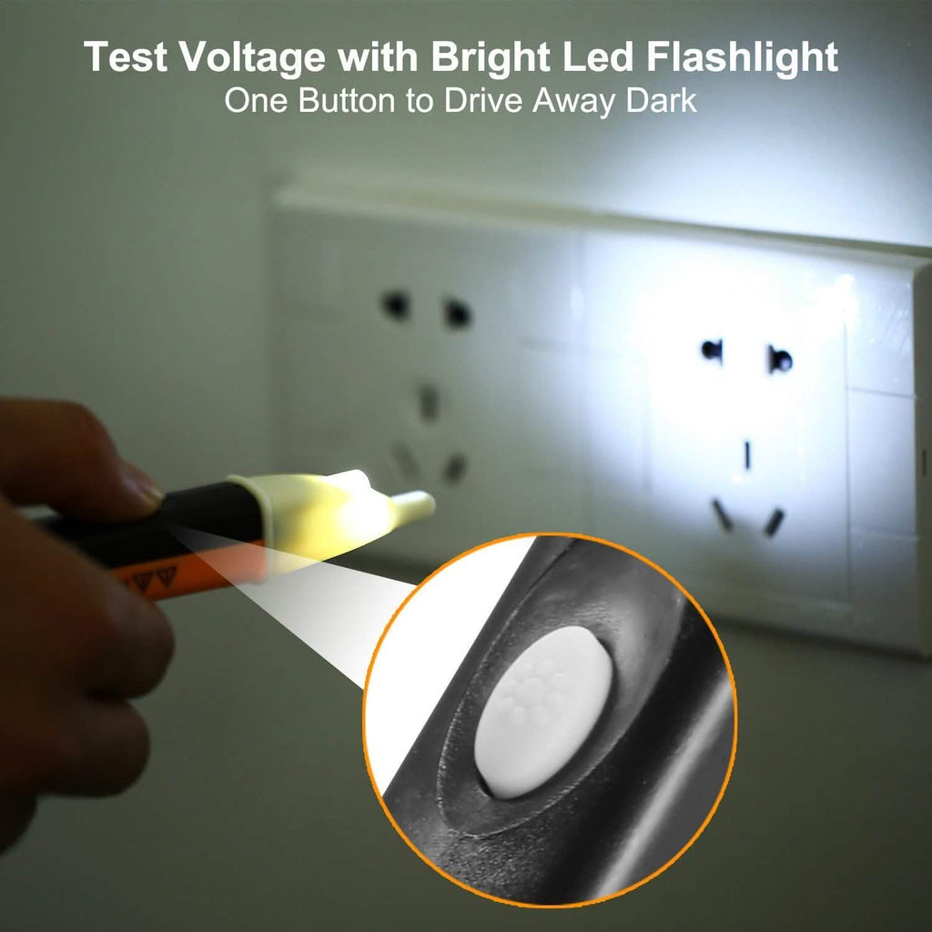 Voltage Tester Detector Pen Non-Contact with Flashlight