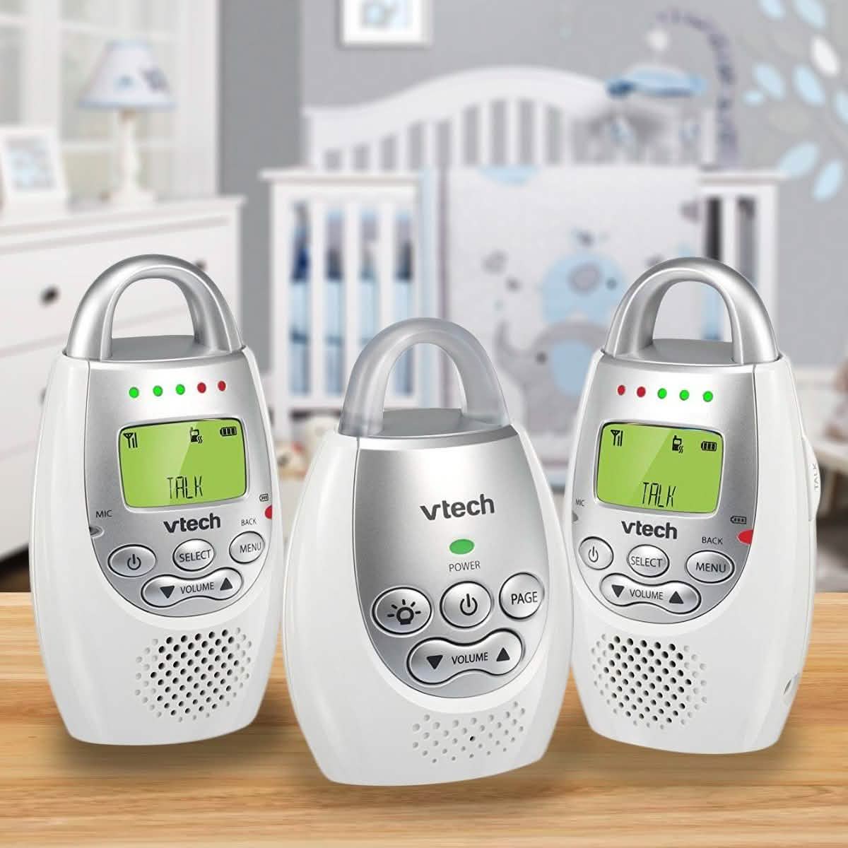 VTech BA72212GY Écoute-bébé audio avec 2 unités parents