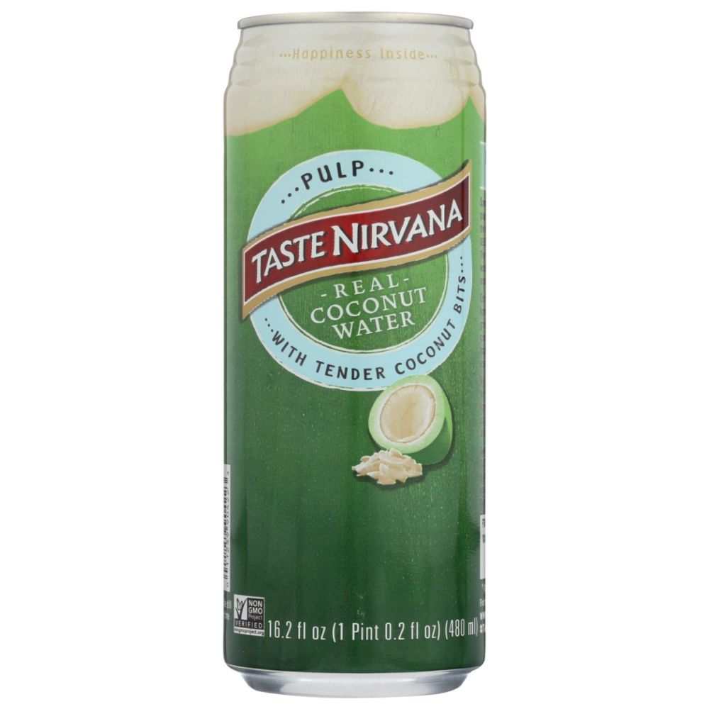 TASTE NIRVANA: Real Coconut Water with Pulp Can, 16.2 fo