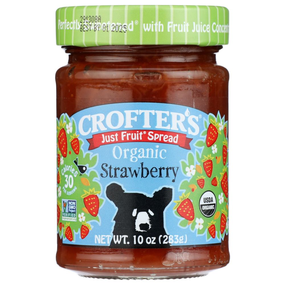 CROFTERS: Just Fruit Spread Strawberry, 10 oz
