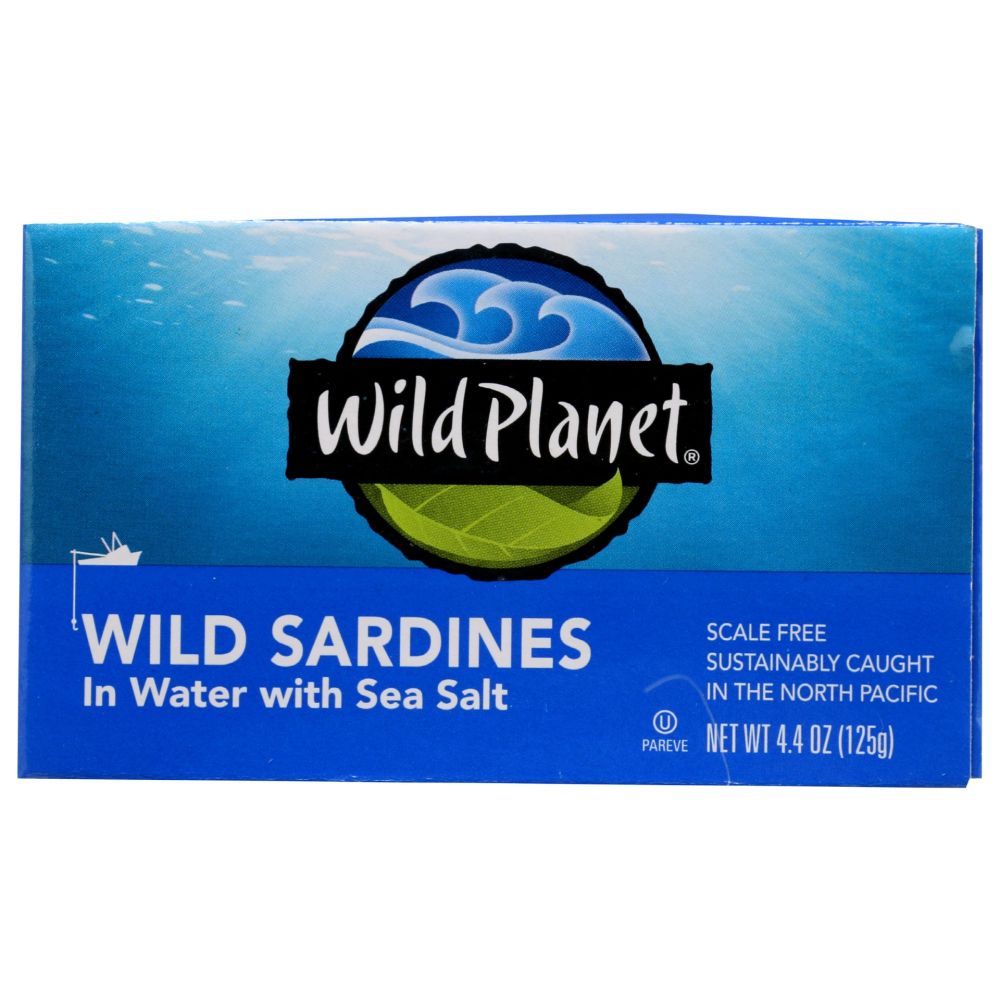 WILD PLANET: Wild Sardines In Water, 4.4 oz