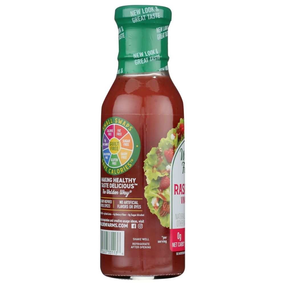WALDEN FARMS: Raspberry Vinaigrette Zero Calorie Dressing, 12 fo
