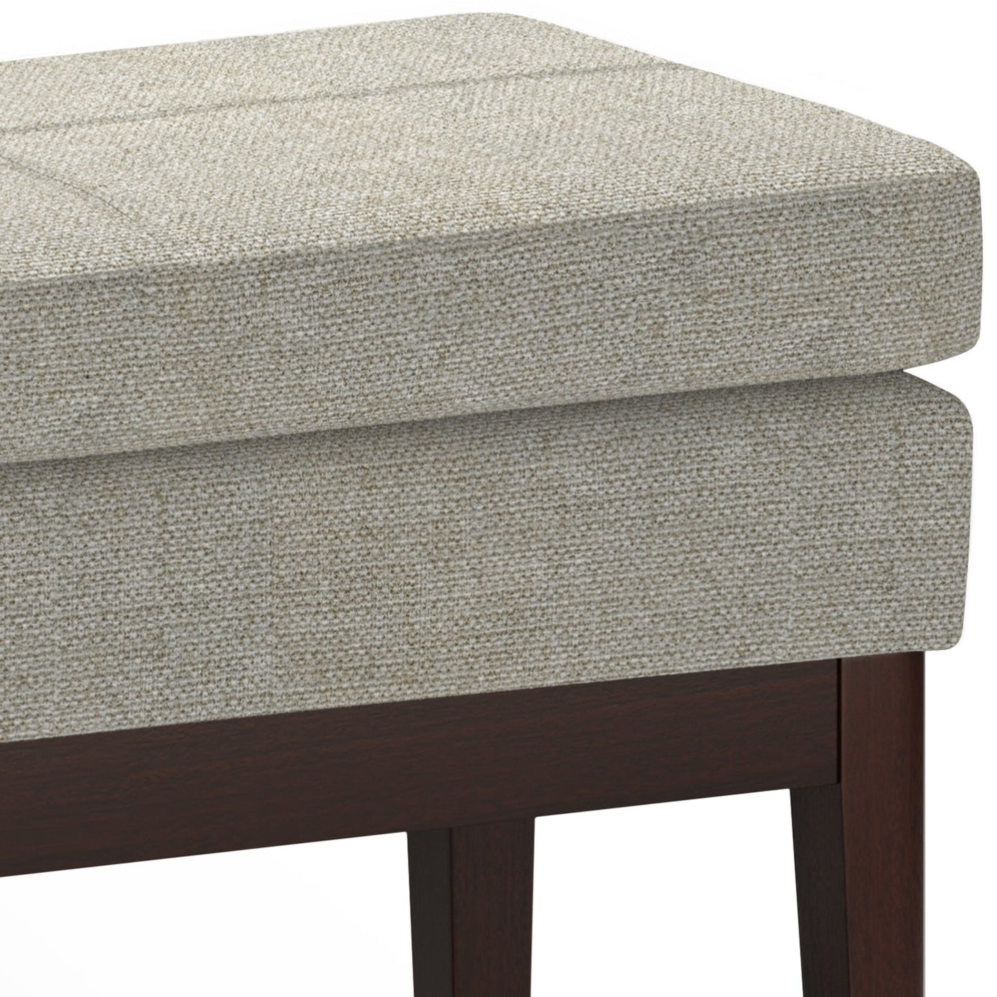 Carlson Small Ottoman Bench in Greige