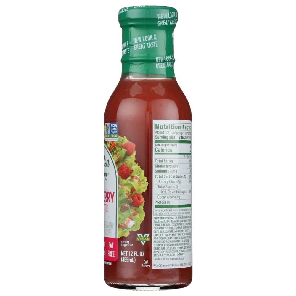 WALDEN FARMS: Raspberry Vinaigrette Zero Calorie Dressing, 12 fo