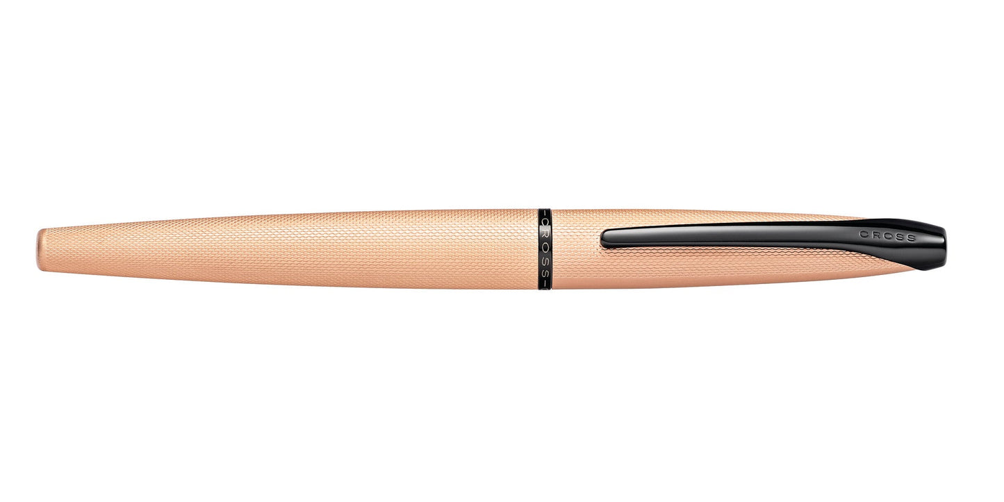 ATX® Brushed Rose Gold Rollerball Pen
