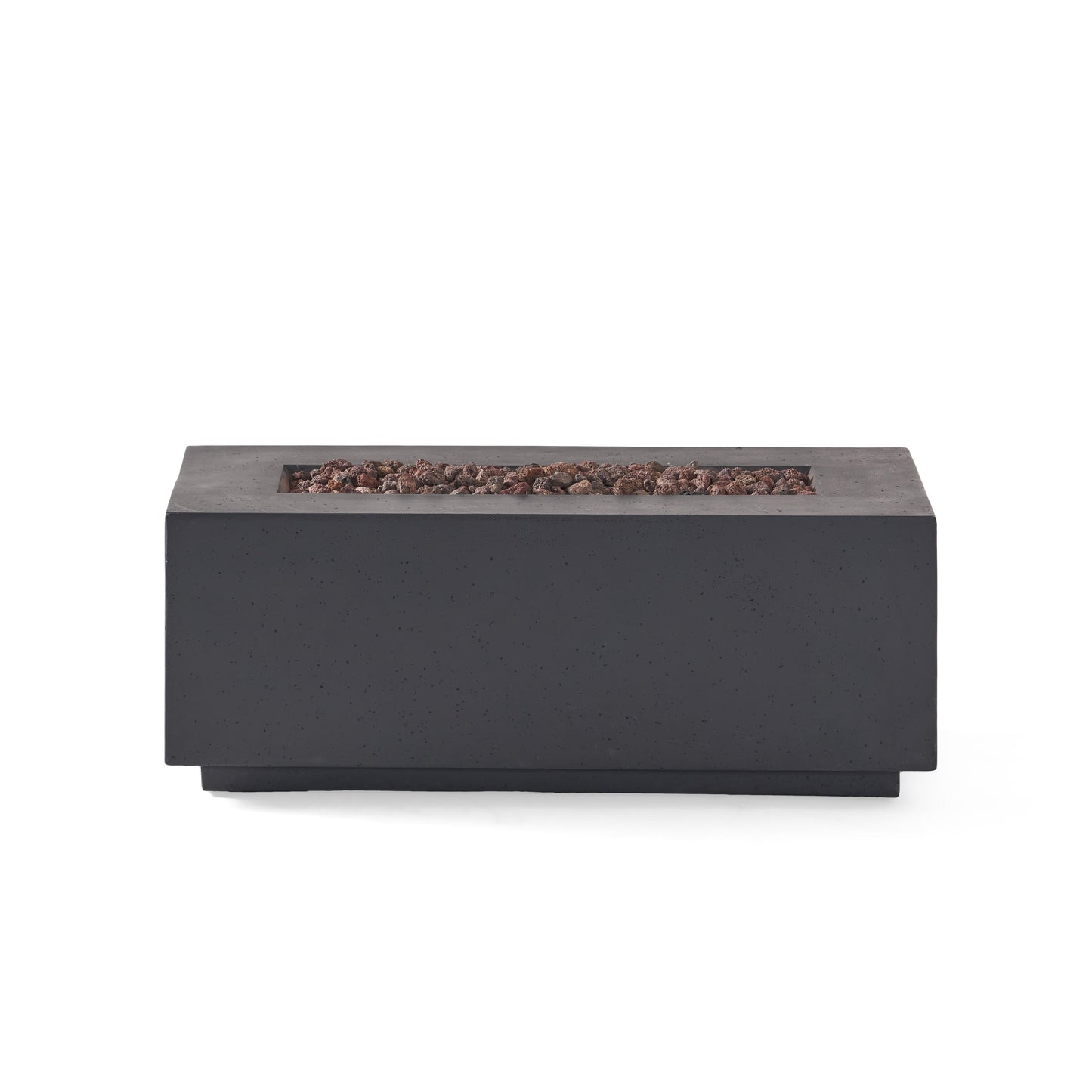 40" Outdoor 40,000 BTU Rectangular MgO Concrete Propane Fire Pit