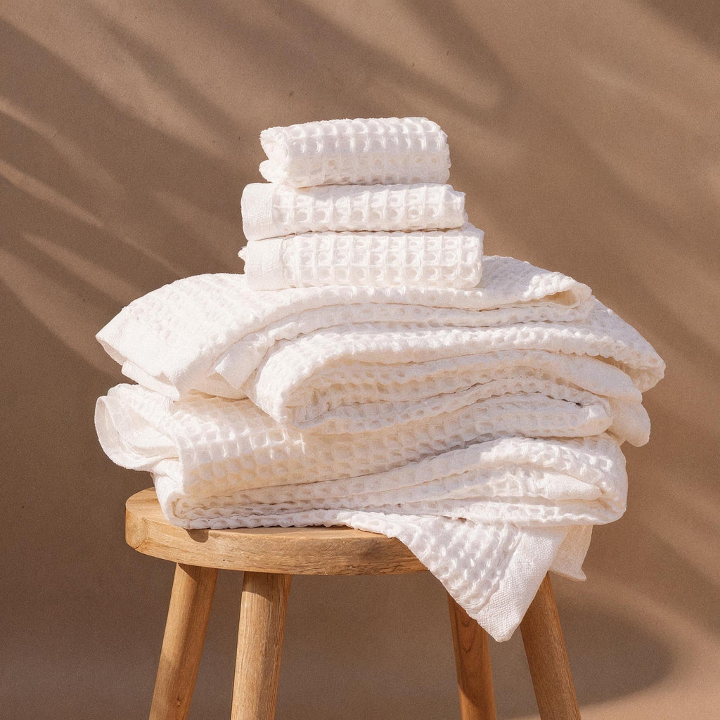 Serviettes gaufrées en coton australien Sedona