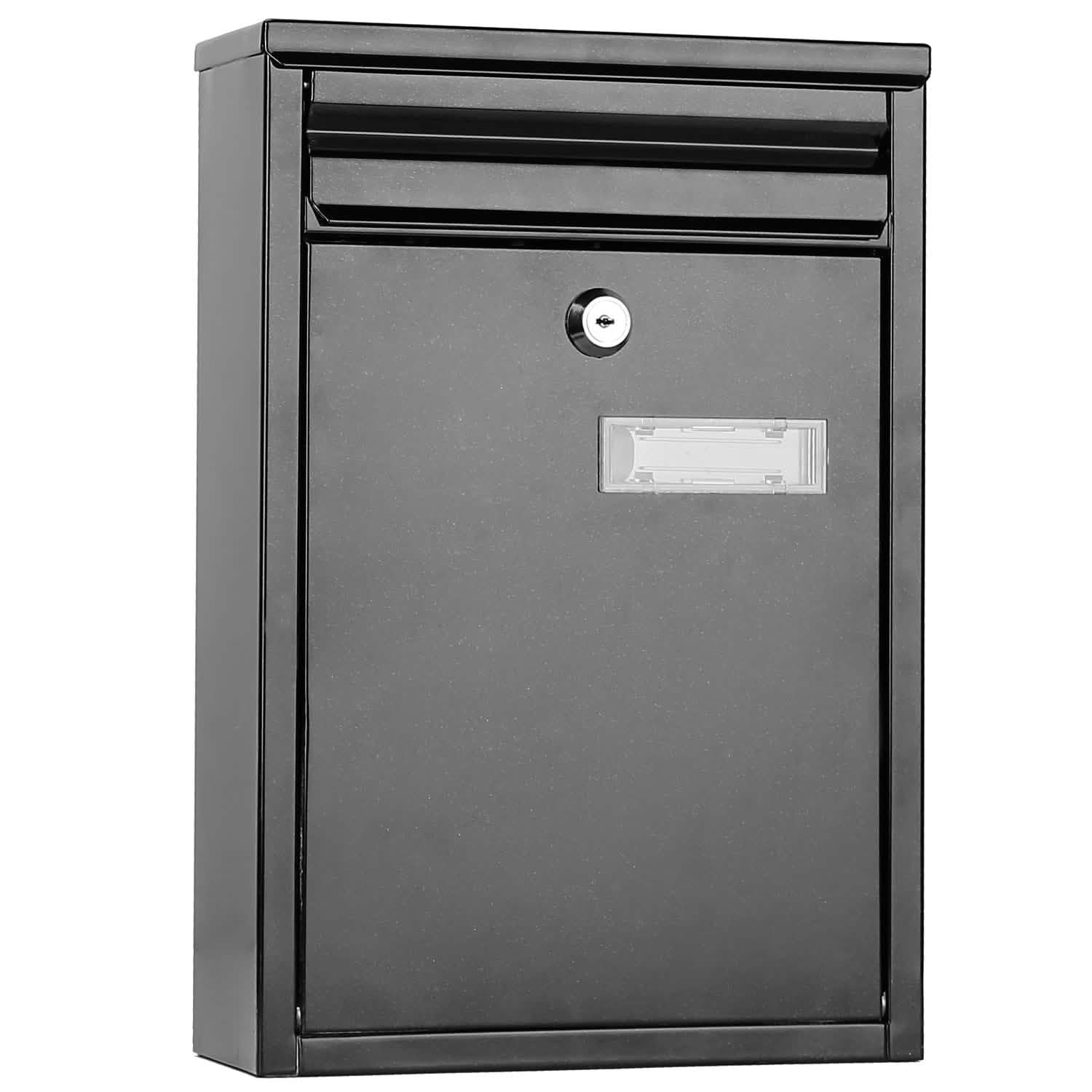 Wall Mount Mailbox Lockable Galvanized Iron Letter Post Box