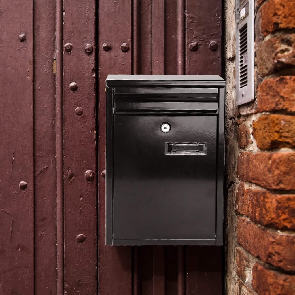 Wall Mount Mailbox Lockable Galvanized Iron Letter Post Box