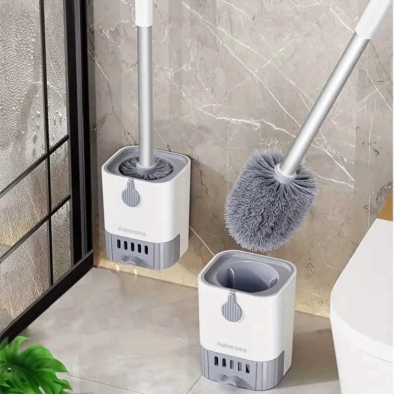 壁掛け式 長柄トイレ掃除ブラシ ホルダー付き