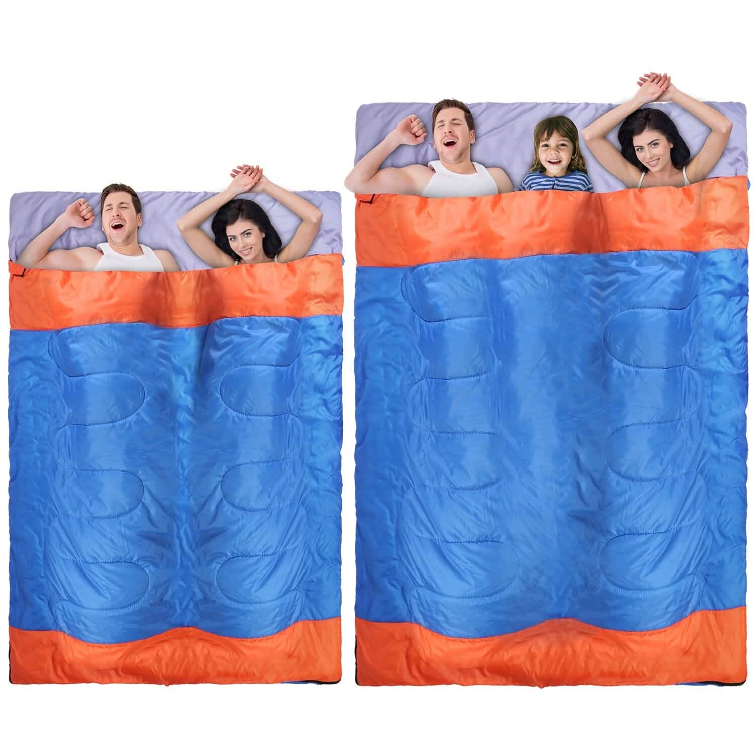 Water Resistant Camping Cotton Liner Sleeping Bag with Sack