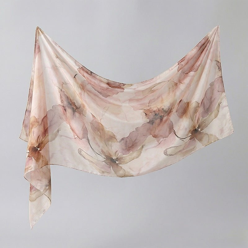 Watercolour Print Hijab Shawl(MH229)