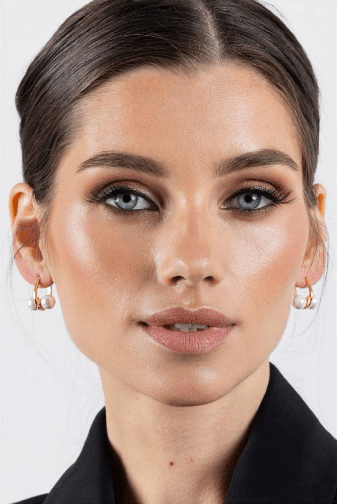 Waterproof Gold-Plated Pearl Hoop Earring