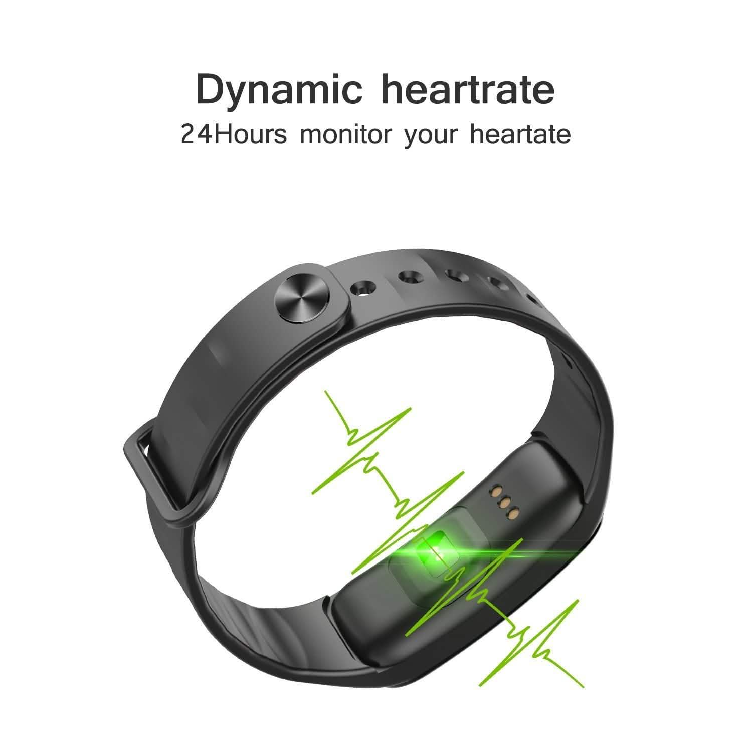 Bracelet intelligent étanche violet moniteur de fréquence cardiaque d'activité physique