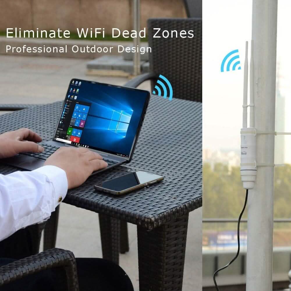 WAVLINK 屋外用WiFiレンジエクステンダー AC600 高出力防水屋外WiFiエクステンダー（リファービッシュ品）