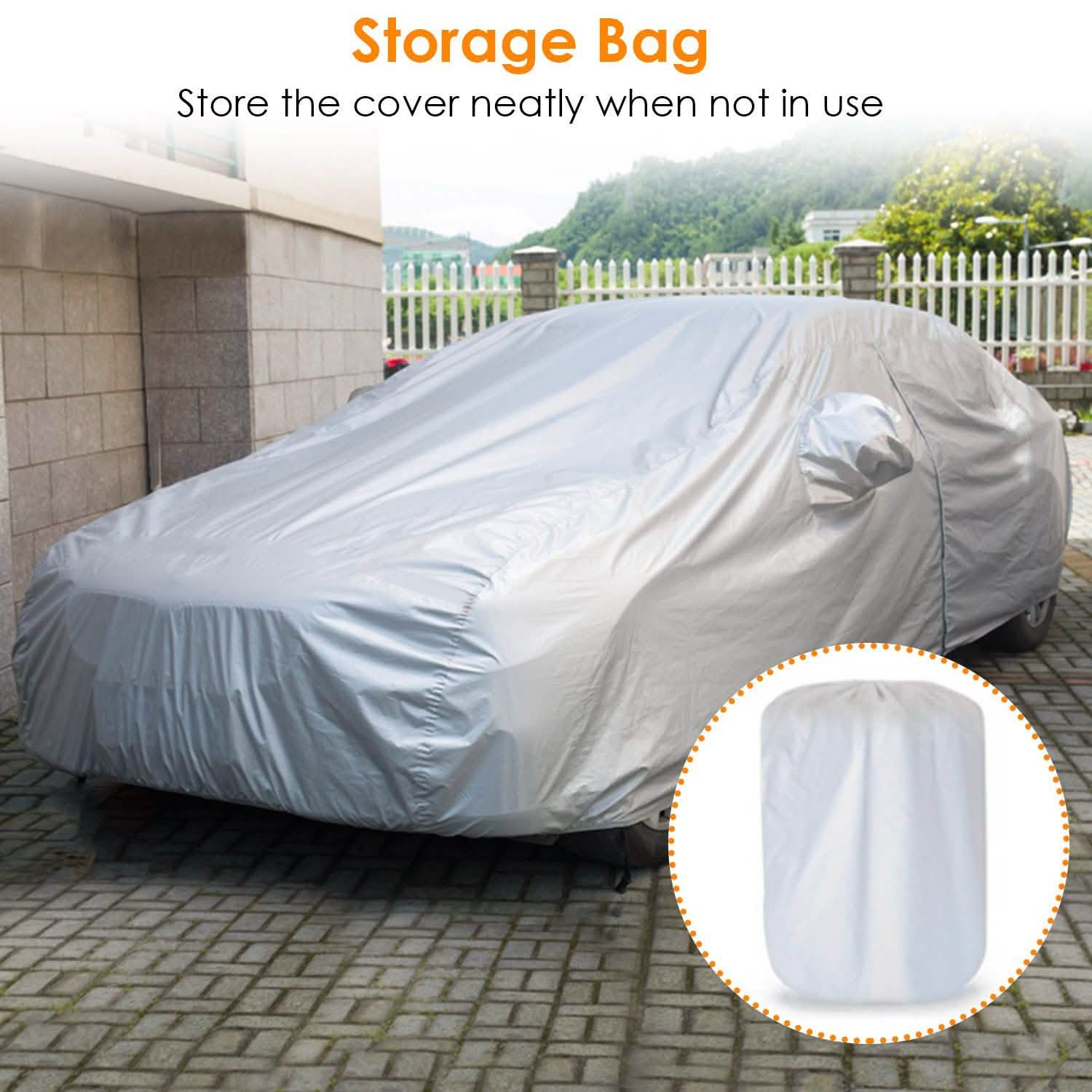 Weather UV Outdoor Full Cover For Sedans Up To 185"