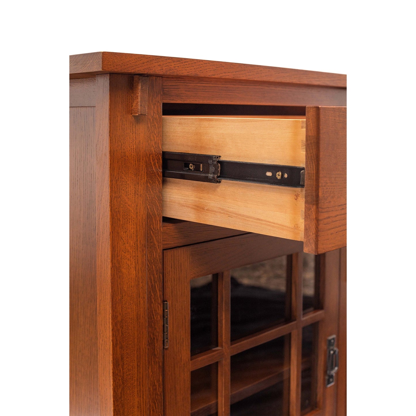 (Micheal's Cherry) Craftsman Mission Solid Oak Sideboard - 65"