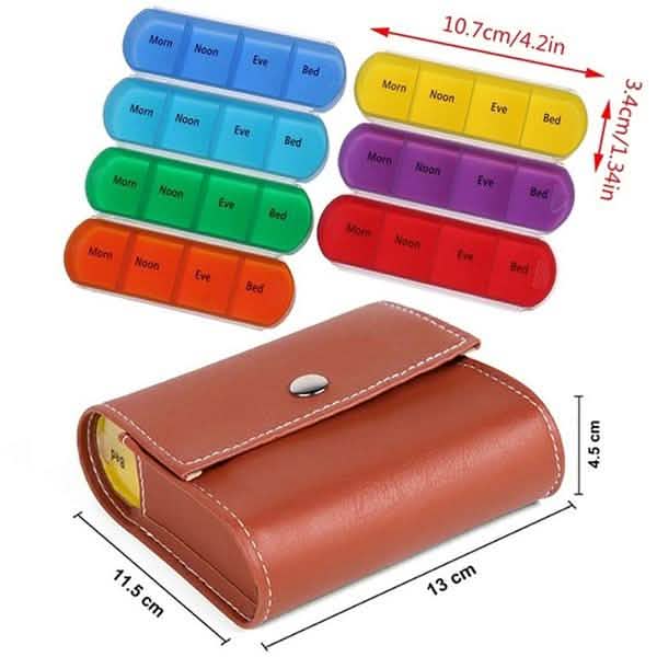 Boîte de rangement hebdomadaire pour pilules